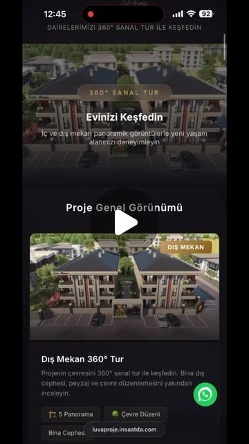 Luva Proje için hazırladığımız sanal tur.
